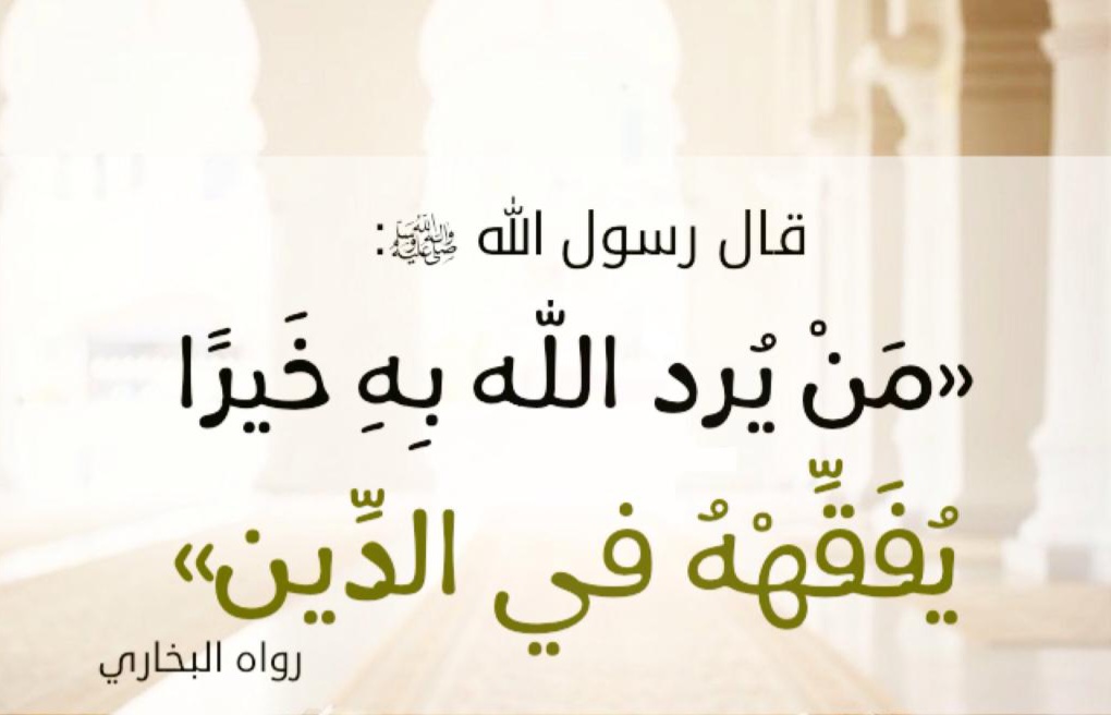Quem Allah quer o bem, [Allah] lhe dá o entendimento da Religião